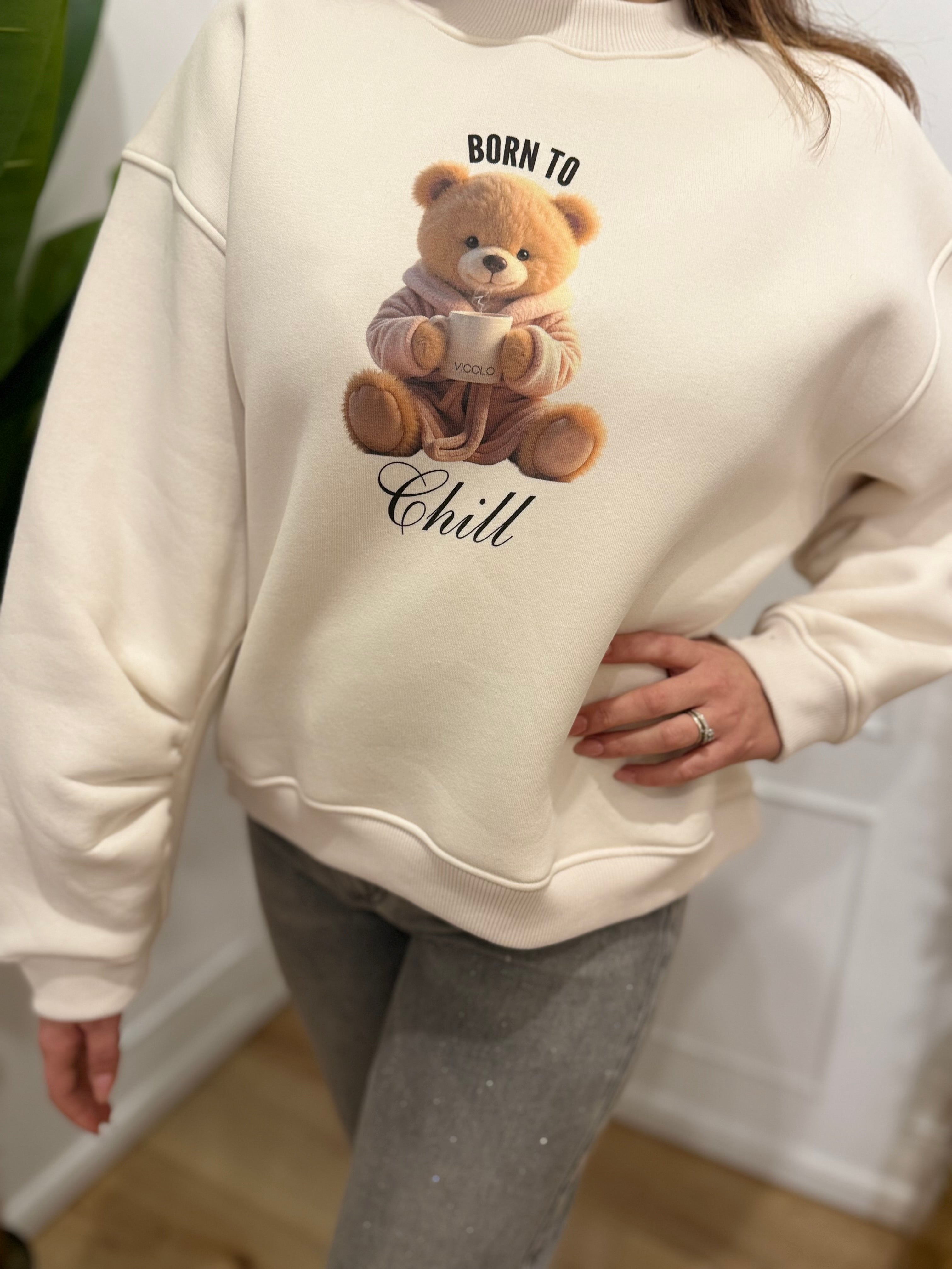 Felpa  orsetto panna vicolo