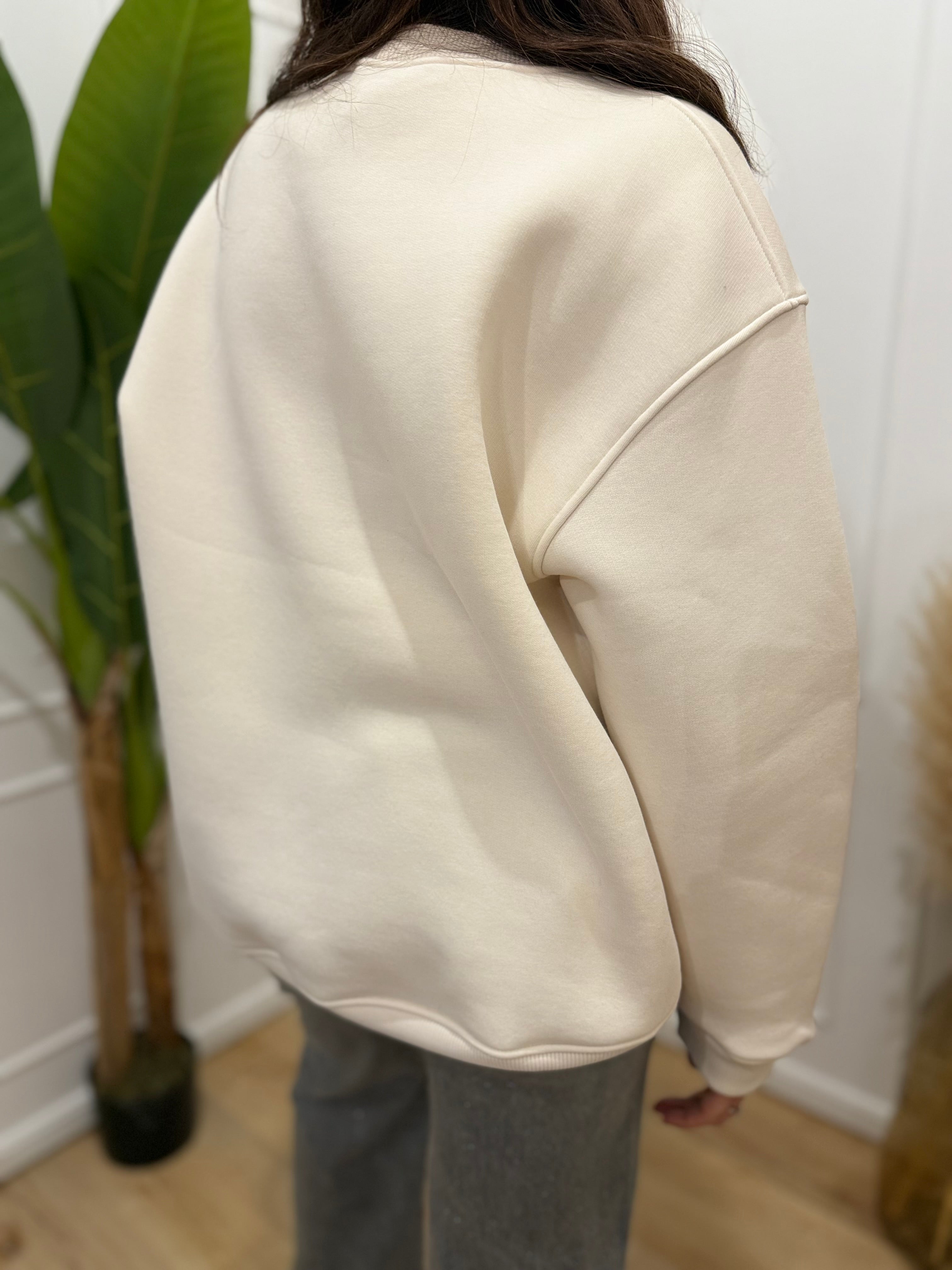 Felpa  orsetto panna vicolo