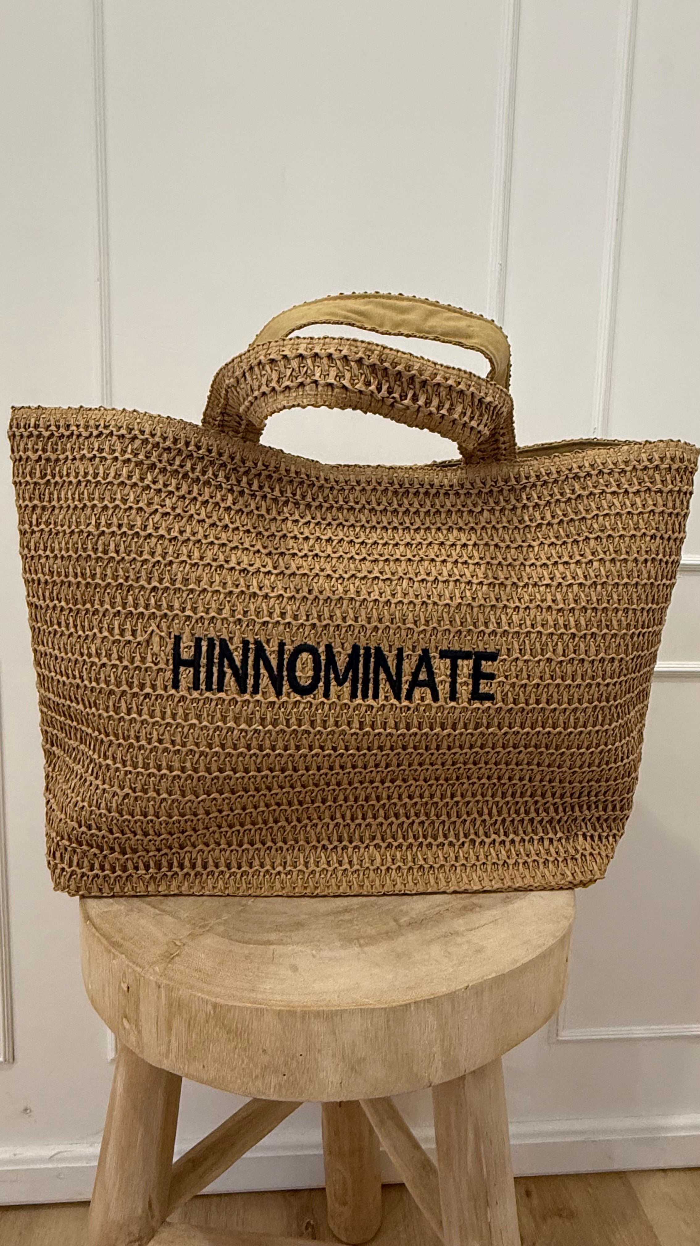 Borsa in rafia grande Hinnominate