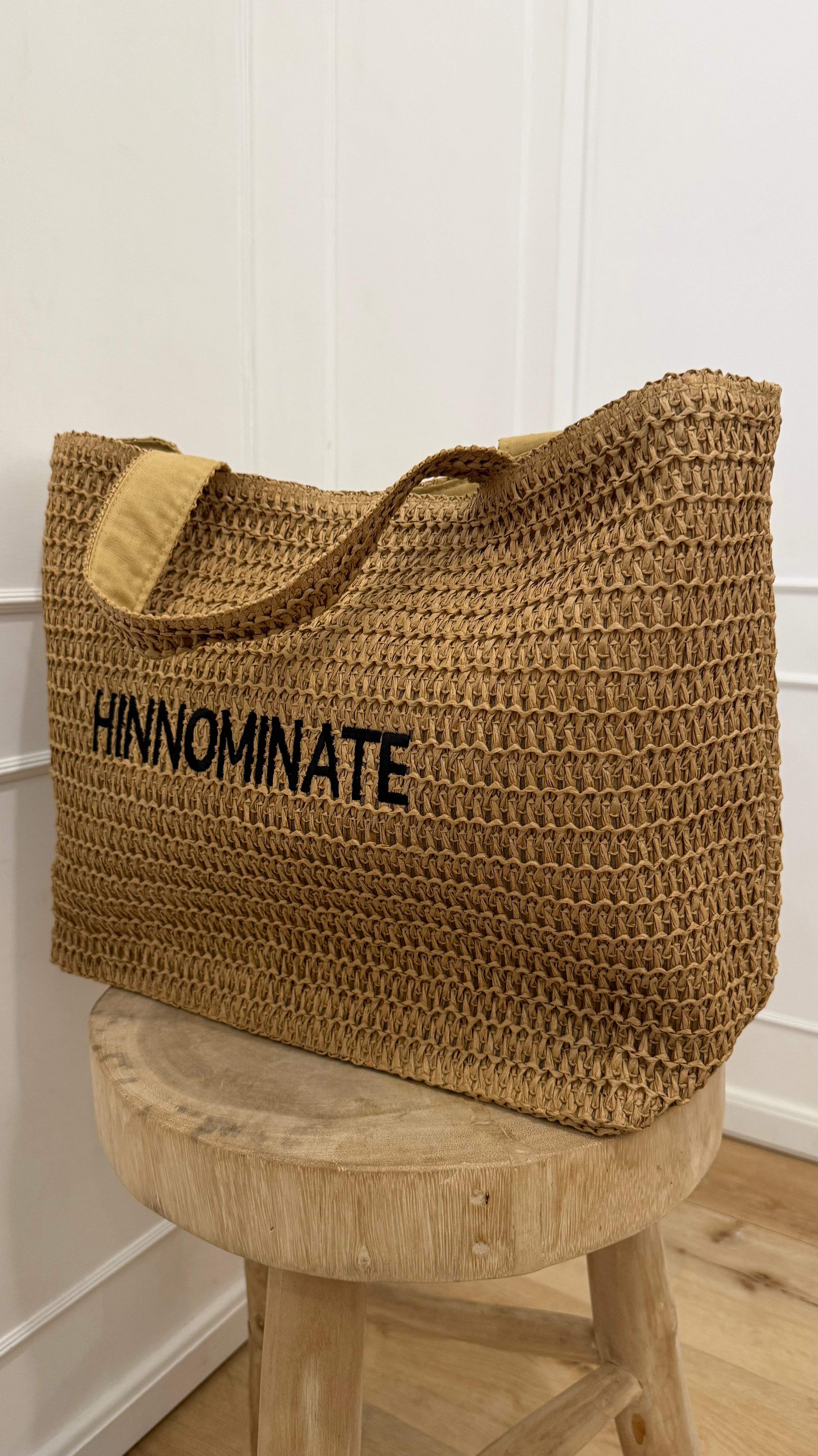 Borsa in rafia grande Hinnominate