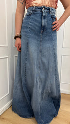 Gonna Cora Icon denim lavaggio eclipse