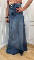 Gonna Cora Icon denim lavaggio eclipse