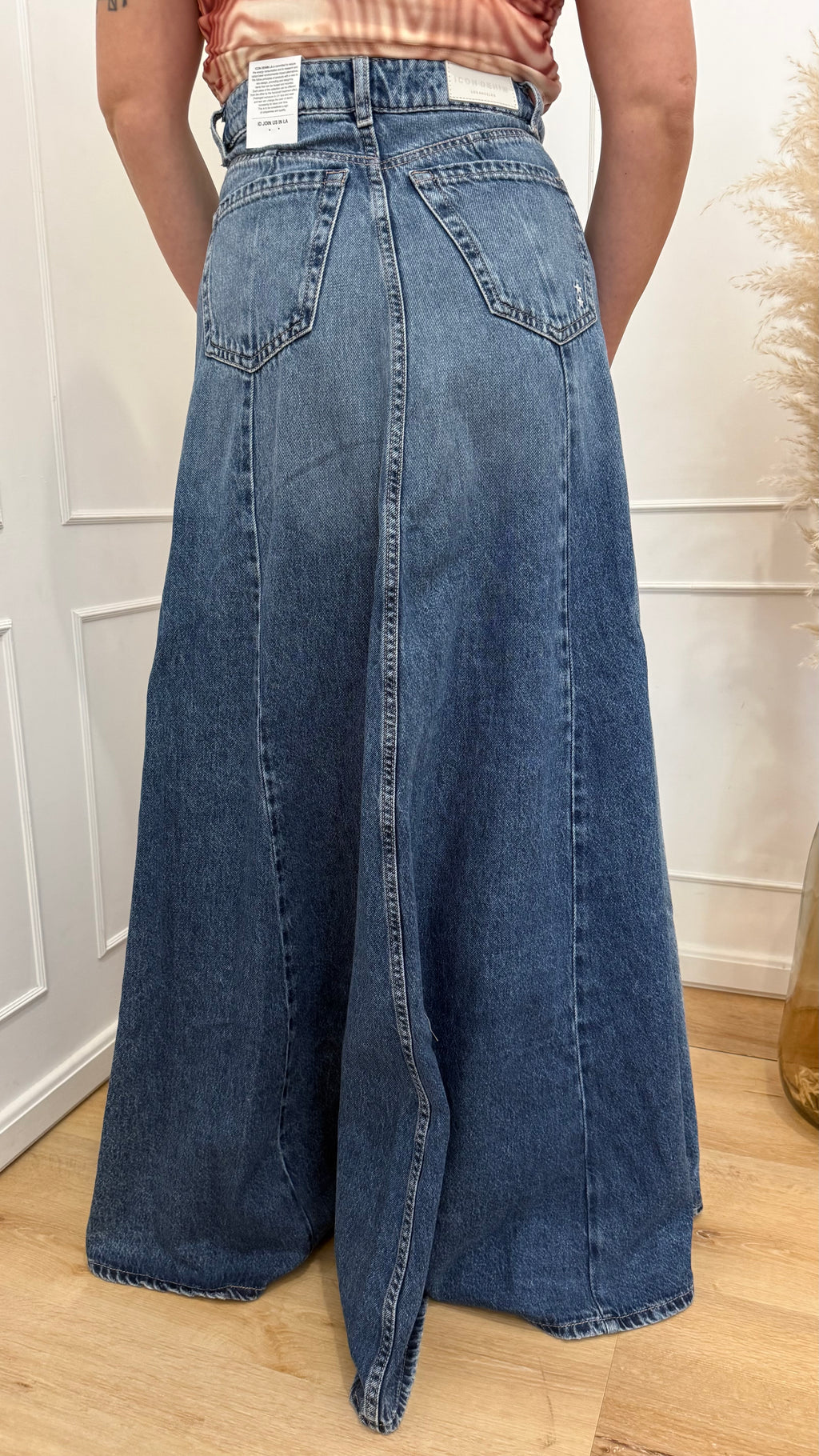 Gonna Cora Icon denim lavaggio eclipse