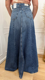 Gonna Cora Icon denim lavaggio eclipse