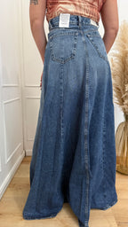 Gonna Cora Icon denim lavaggio eclipse