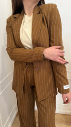 Giacca monopetto in lino Hinnominate