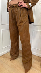 Pantalone in lino gessato Hinnominate