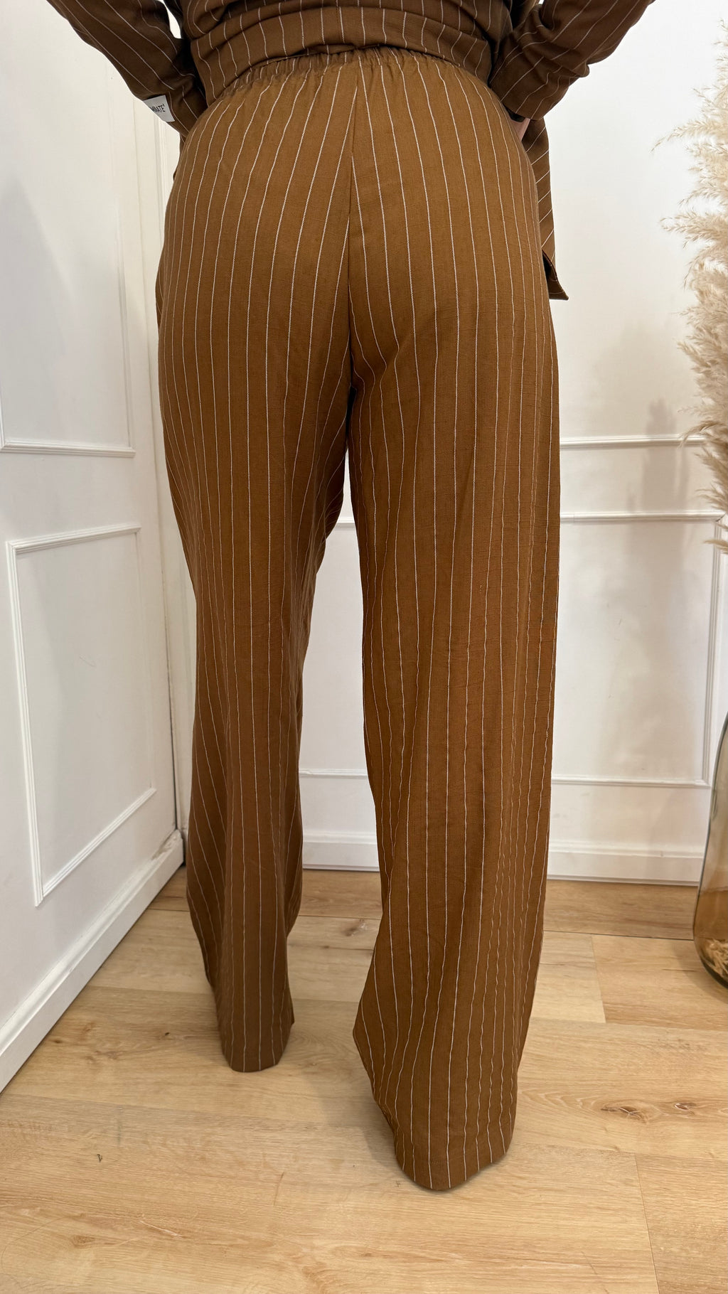 Pantalone in lino gessato Hinnominate