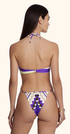 Bikini donna fascia e slip regolabile a fantasia me fui