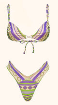 Bikini fascia e slip americano fisso a fantasia me fui